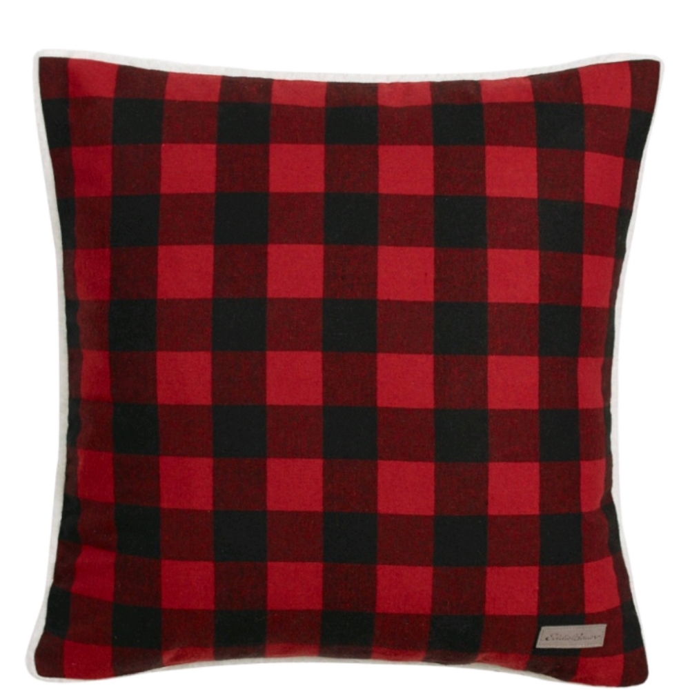 Eddie Bauer Red and Black Plaid Accent Pillow
20 x 20 pillow So Soft